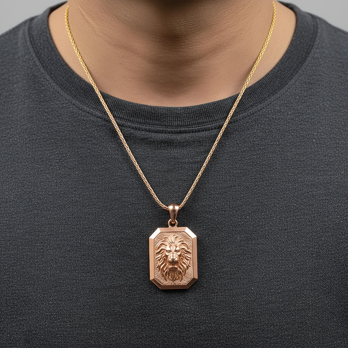 Handmade Sterling Silver Lion Pendant Necklace, Gift for Leo