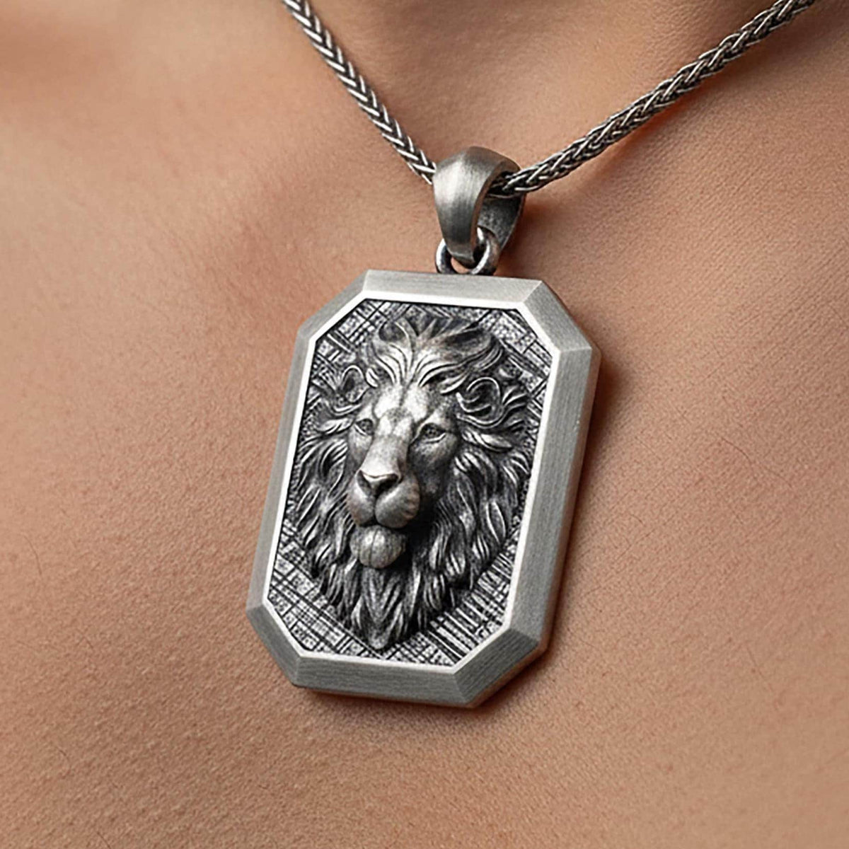 Sterling Silver Lion King Necklace | Handmade Animal Pendant