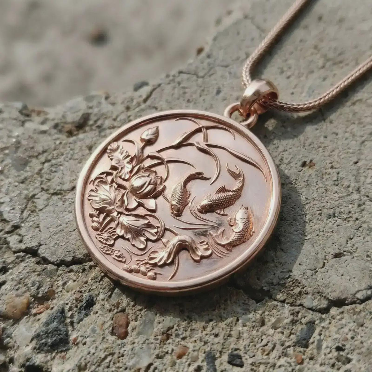 Handcrafted Sterling Silver Fish Necklace, Mediterranean Charm