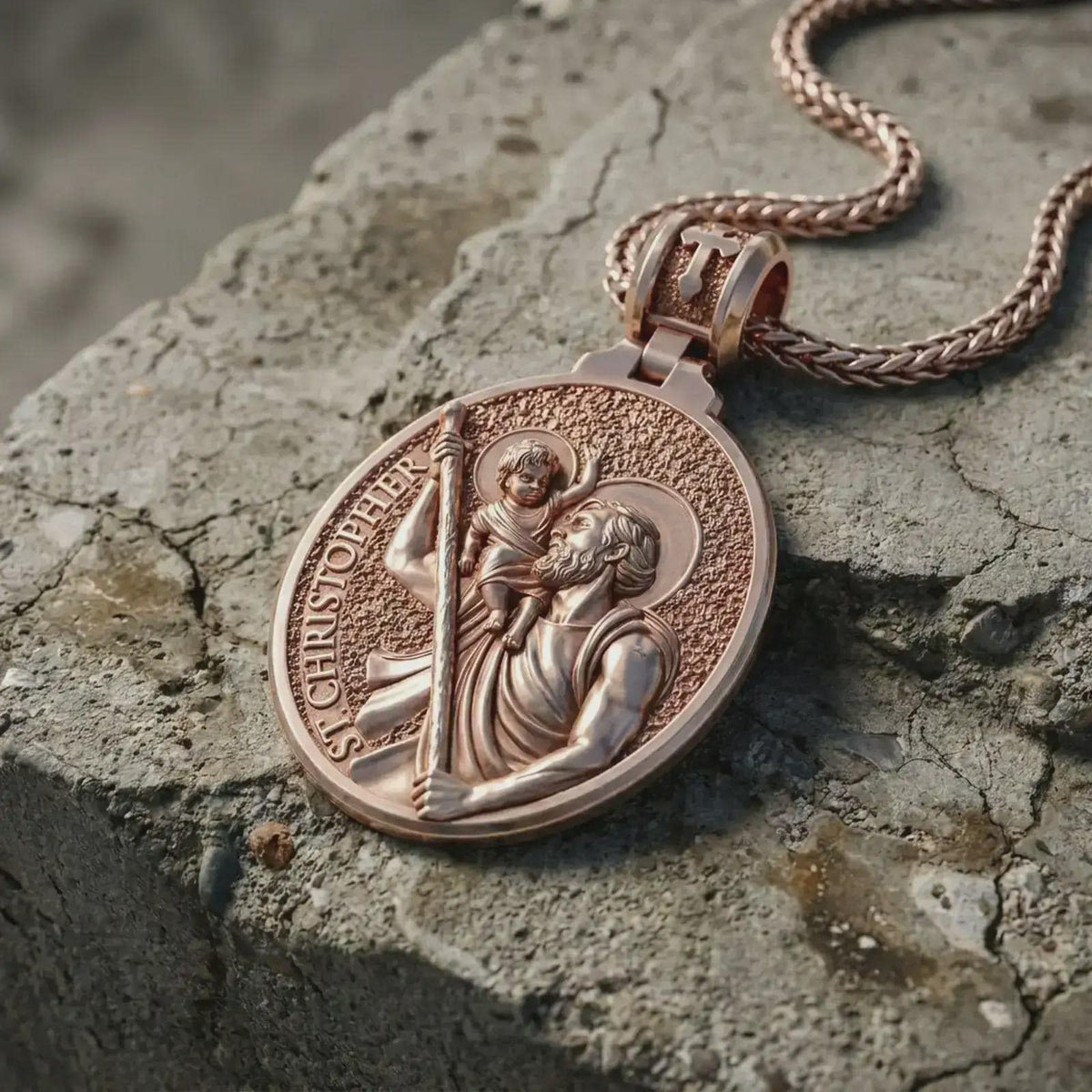 Sterling Silver St. Christopher Pendant – Catholic Patron of Travelers