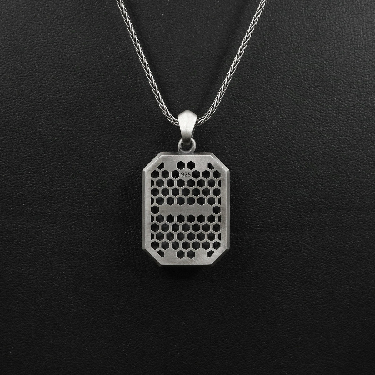 Oxidized Sterling Silver Fox Pendant Necklace, Unisex Jewelry