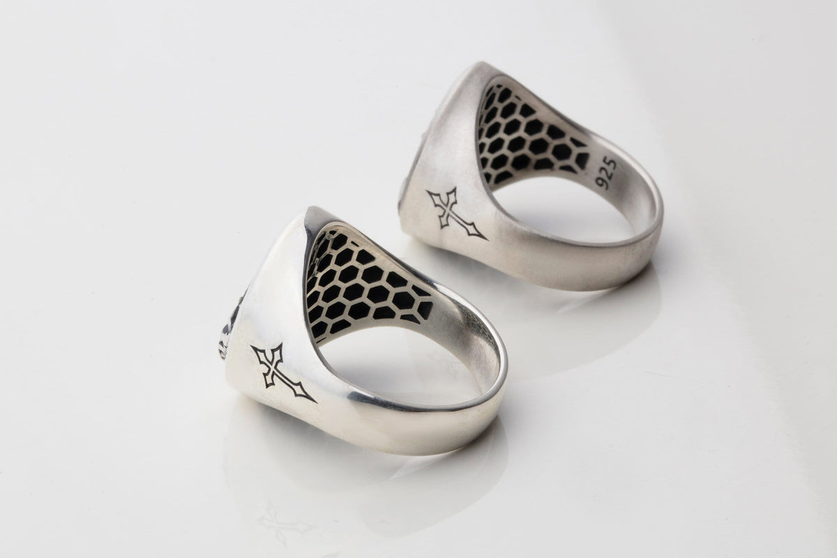 Sterling Silver Jesus Crucifixion Ring – Nazareth Cross Signet