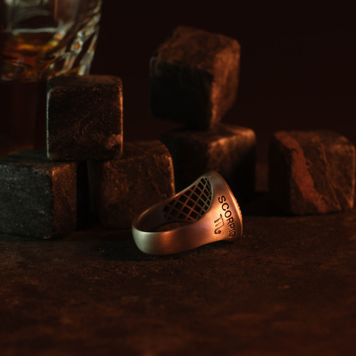 Sterling Silver Scorpio Ring, Zodiac Jewelry, Water Sign