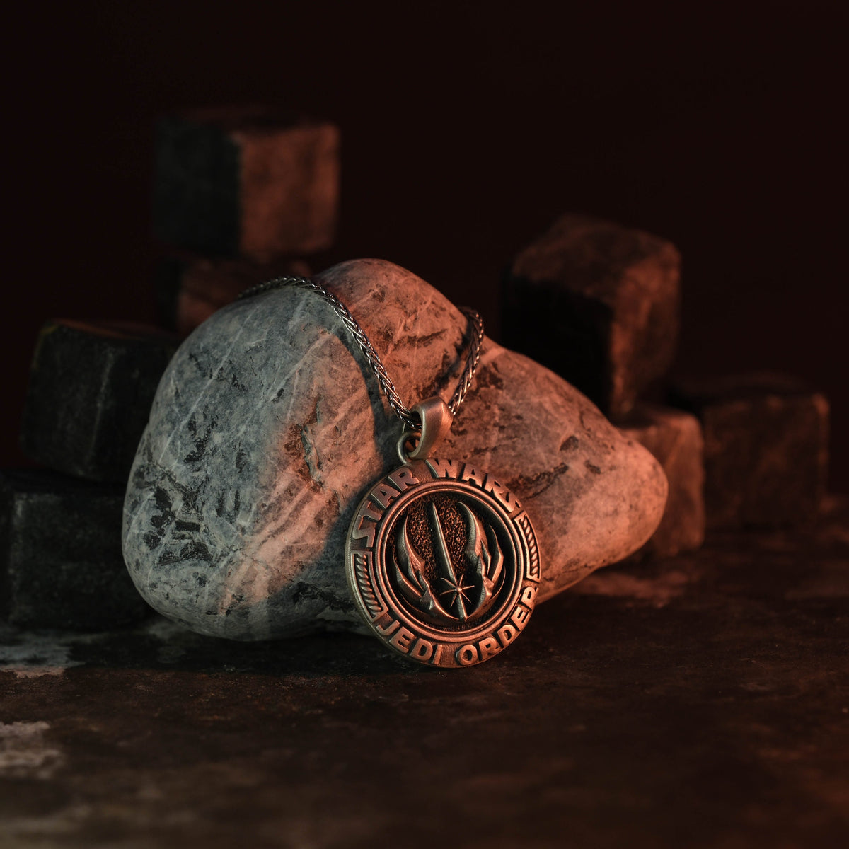 Sterling Silver Jedi Order Pendant, Star Wars Necklace