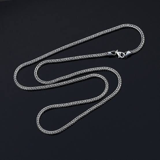 Handmade Foxtail Chain, Silver Necklace