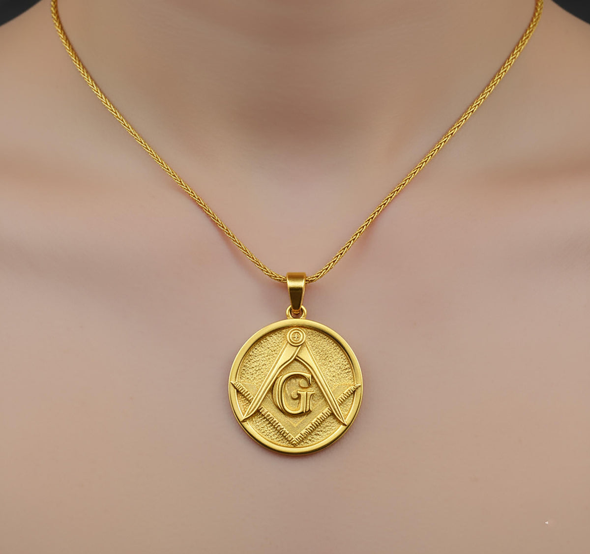 Sterling Silver Freemason Pendant, Knights Templar Masonic Jewelry