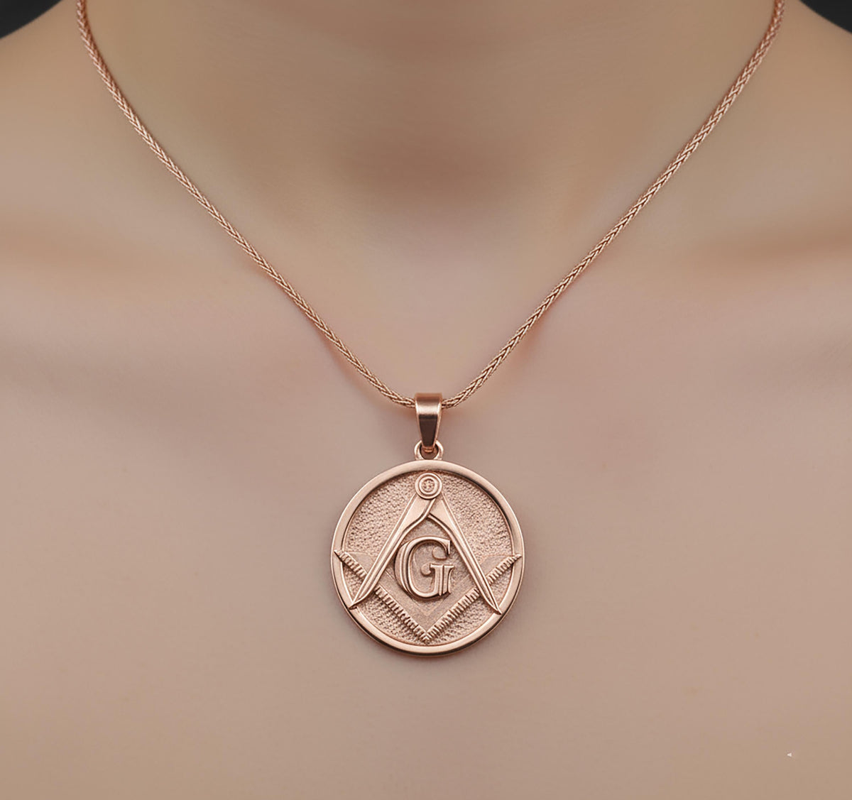 Sterling Silver Freemason Pendant, Knights Templar Masonic Jewelry