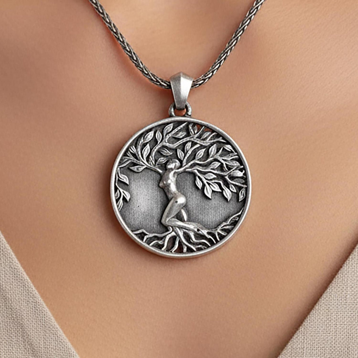 Handmade Sterling Silver Tree of Life Pendant, Celtic Jewelry