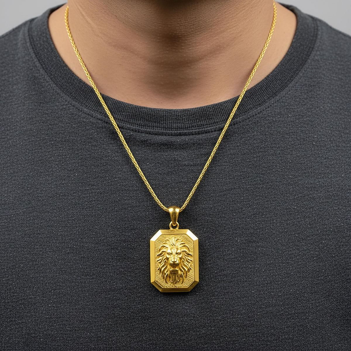 Handmade Sterling Silver Lion Pendant Necklace, Gift for Leo