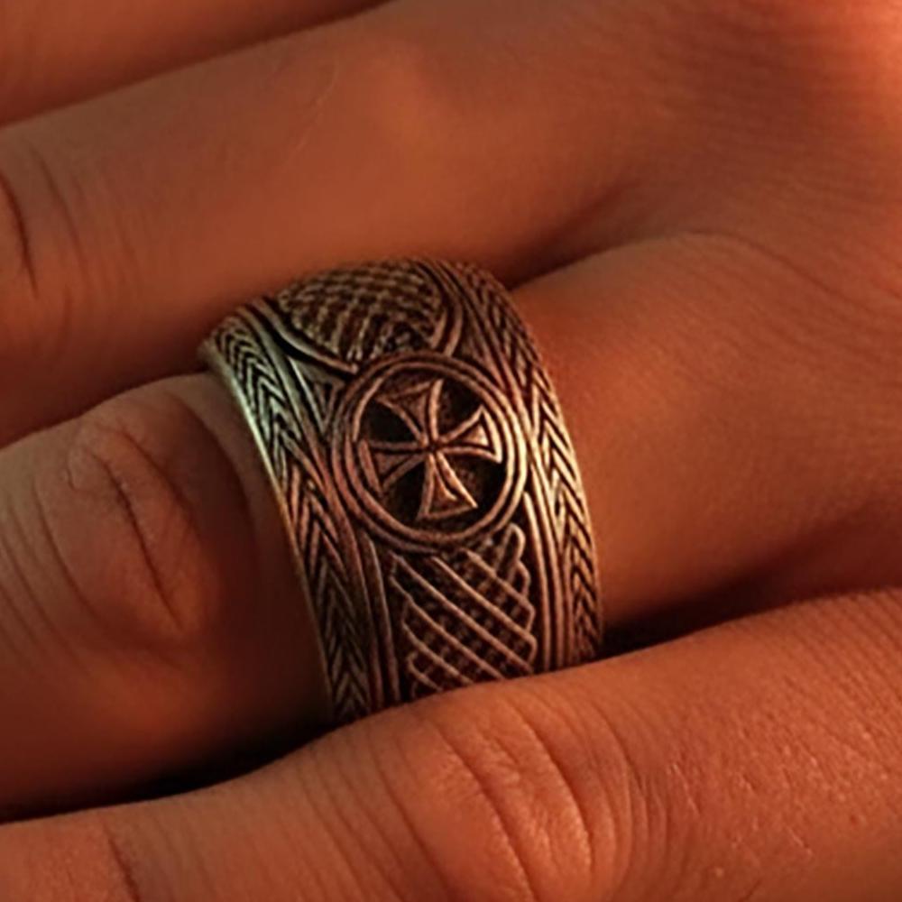 Sterling Silver Cross Band Ring, Minimalist Religious Faith Jewelry