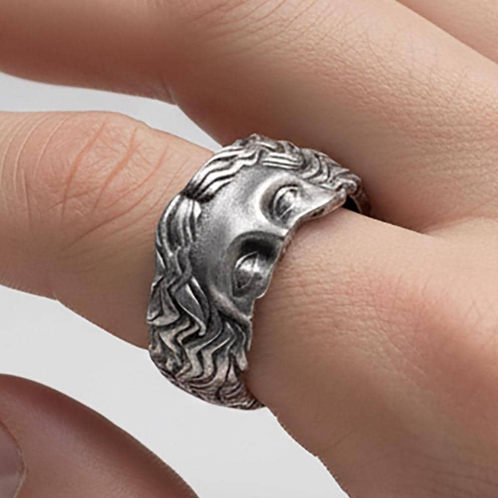 Venus De Milo Ring, Sterling Silver Aphrodite Band, Greek Mythology Jewelry