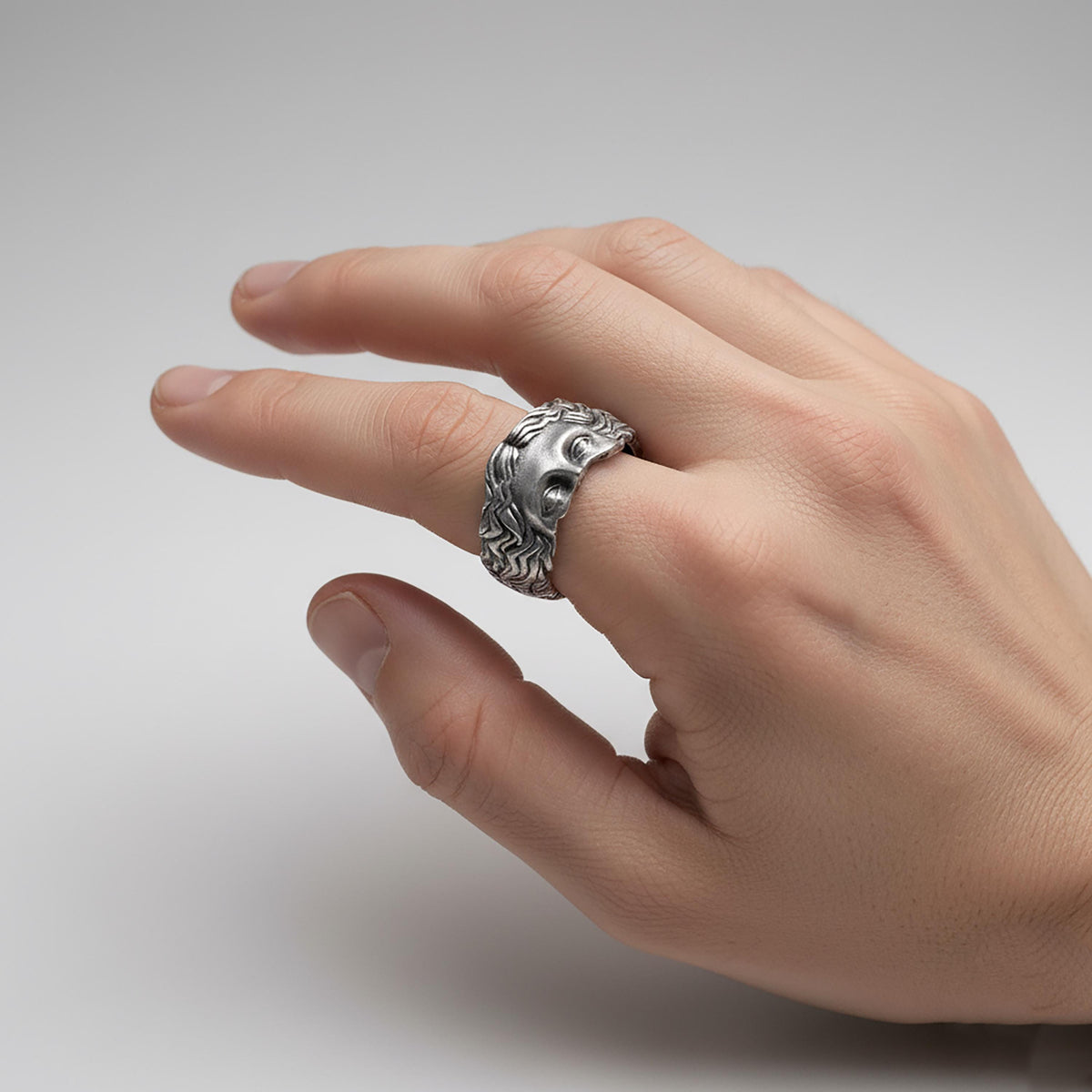 Venus De Milo Ring, Sterling Silver Aphrodite Band, Greek Mythology Jewelry